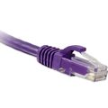 Enet Enet Cat6 Purple 6 Inch Patch Cable w/ Snagless Molded Boot (Utp) C6-PR-6IN-ENC